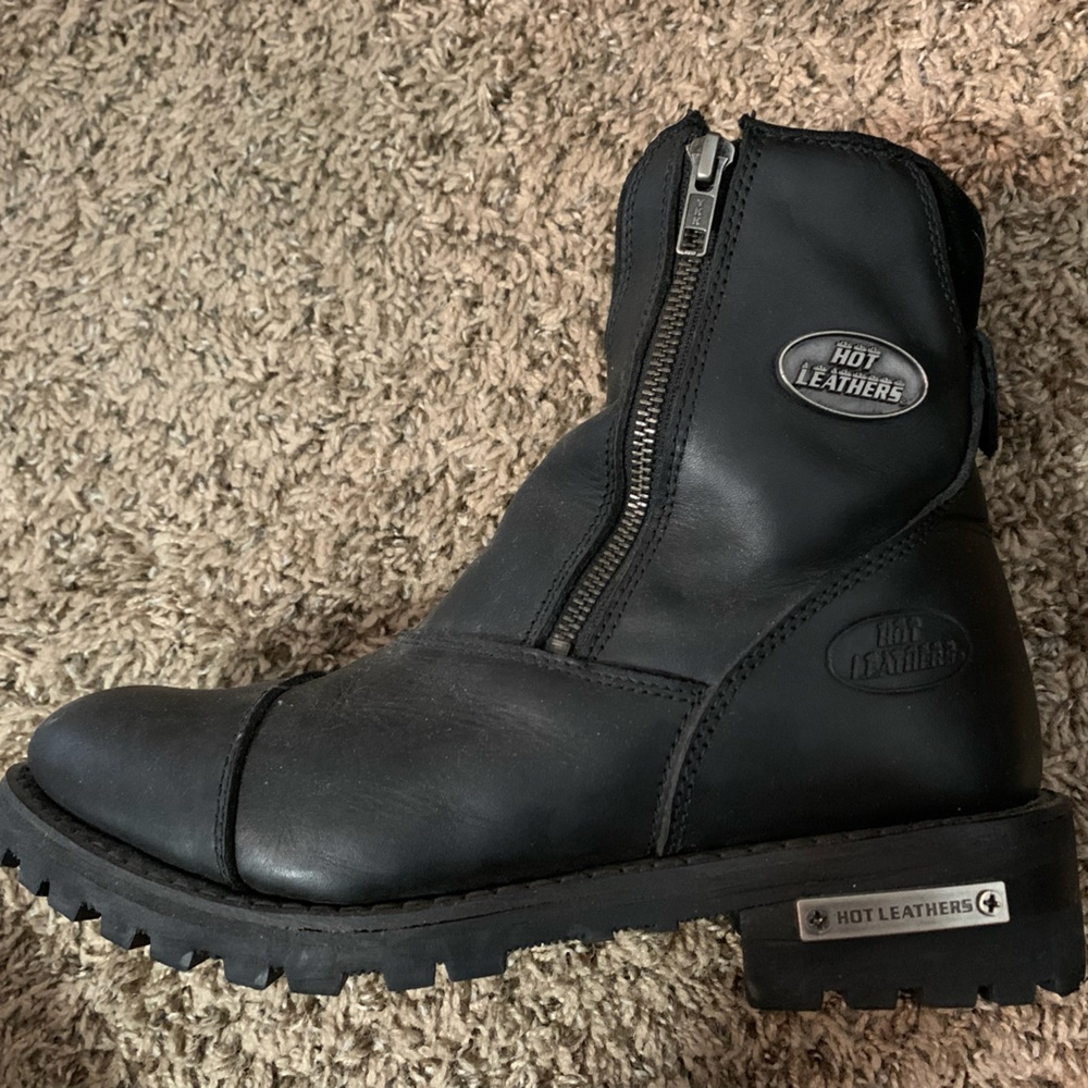 Hot leather women’s motorcycle shoes